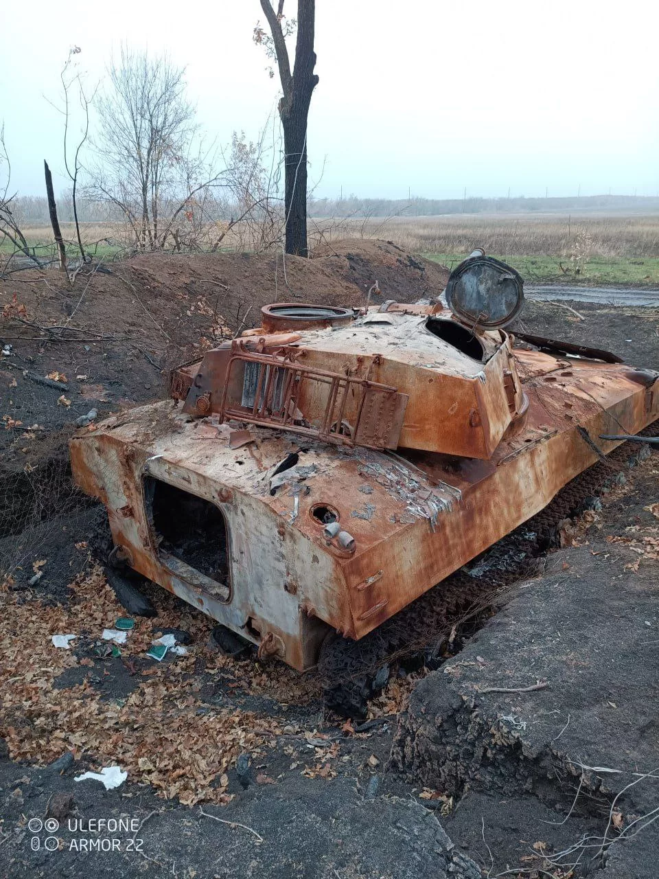 Уничтоженная бронетехника ВСУ возле сёл Шахтёрское и Новоукраинка на Кураховском направлении