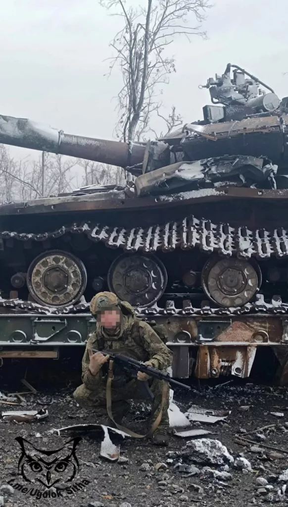 Уничтоженный украинский танк Т-64БМ "Булат"