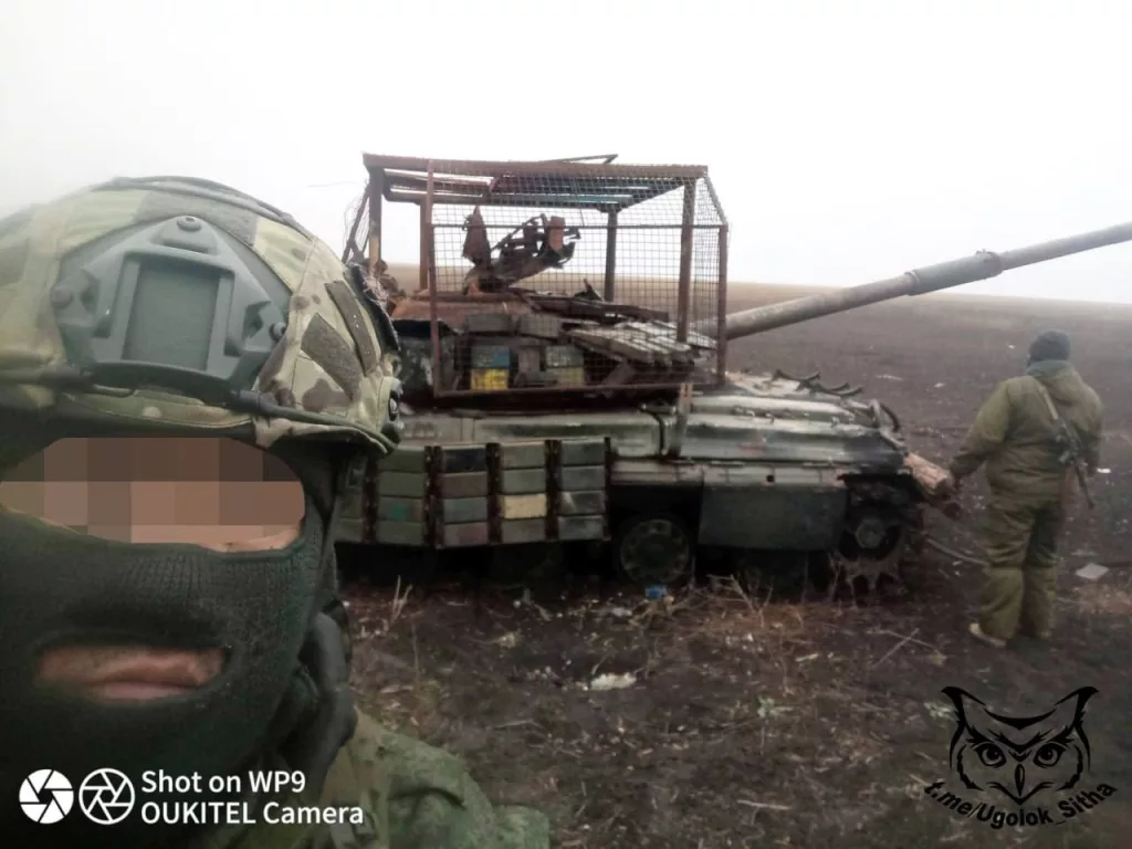 «Взятый в плен» на одном из направлений украинский танк Т-64БВ