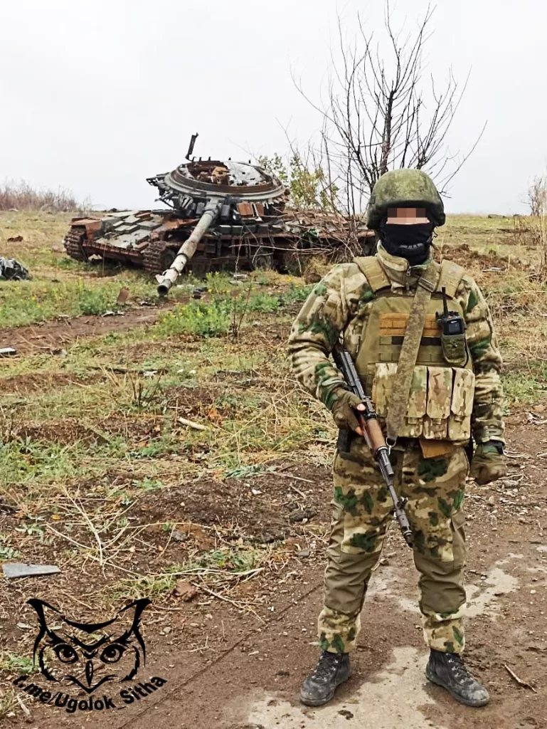 Уничтоженный украинский танк Т-64БВ в районе Угледара