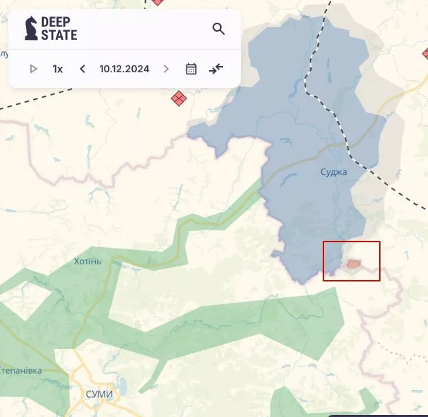 ВС РФ зашли на территорию Сумской области, — DeepState