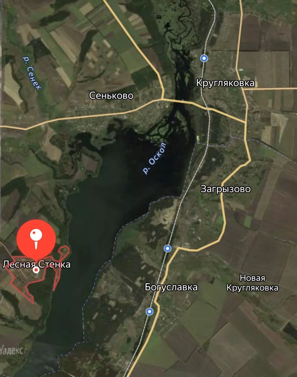 Уничтожение вышки связи в населенном пункте Лесная Стенка