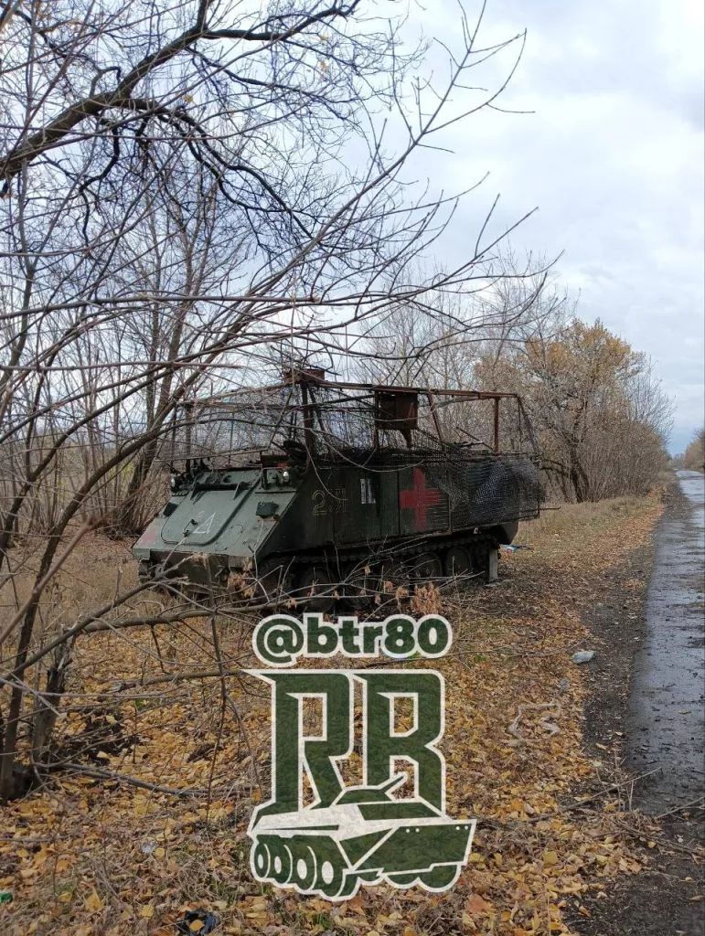 М113 ВСУ слегка приуныла на обочине