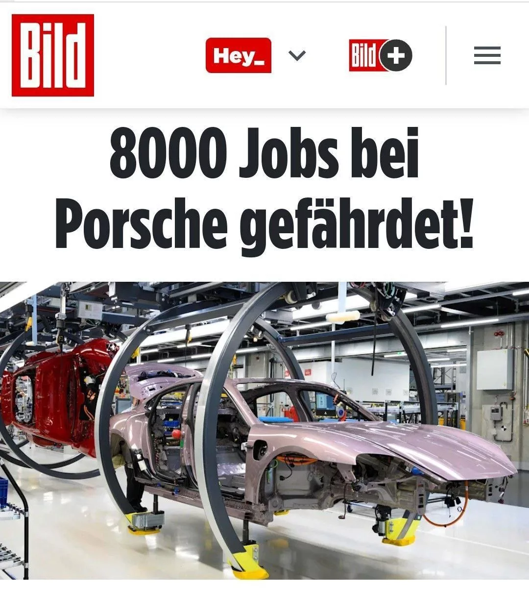 8 тыс. рабочих мест в Porsche под угрозой
