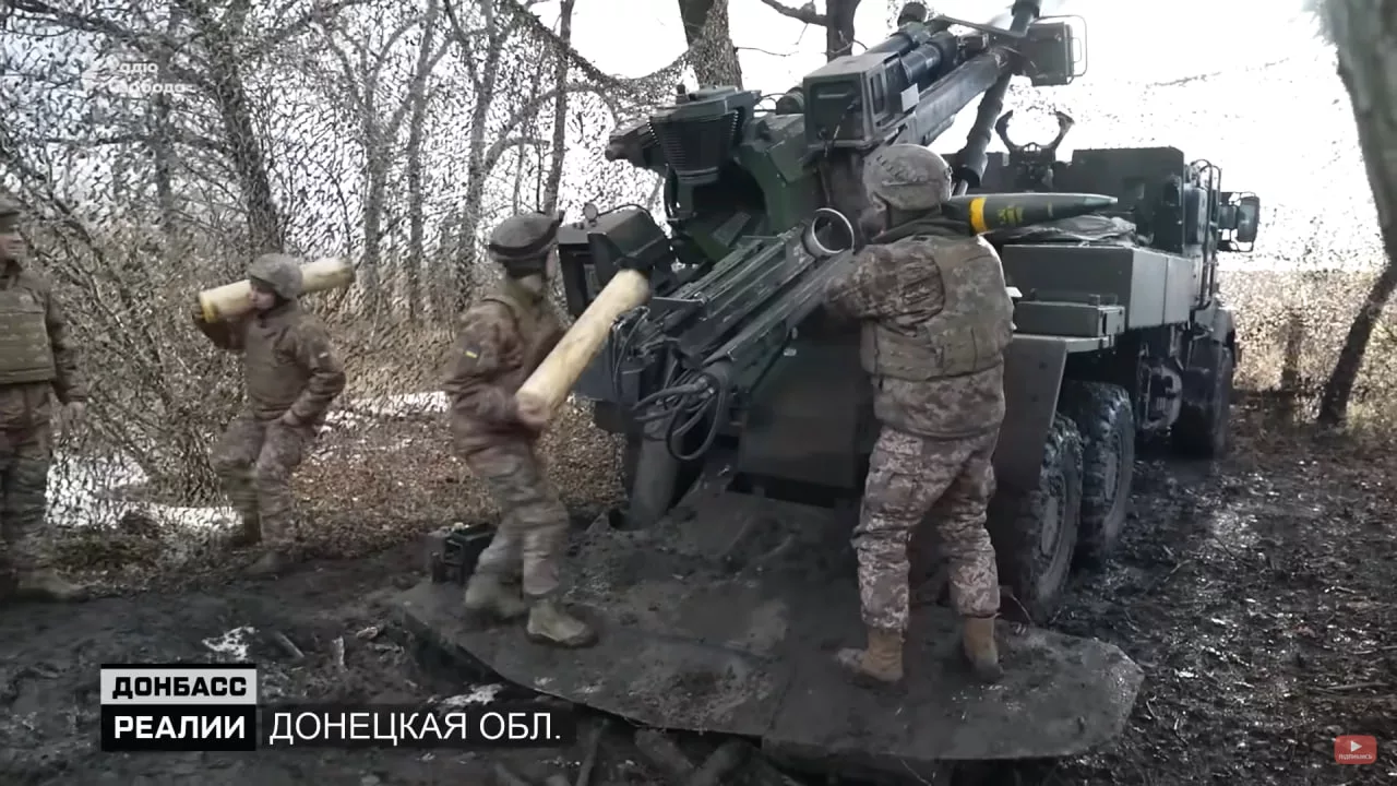 Очередной пример использования индийских 155-мм снарядов ERFB-BT украинской САУ CAESAR из 55-й отдельной артиллерийской бригады