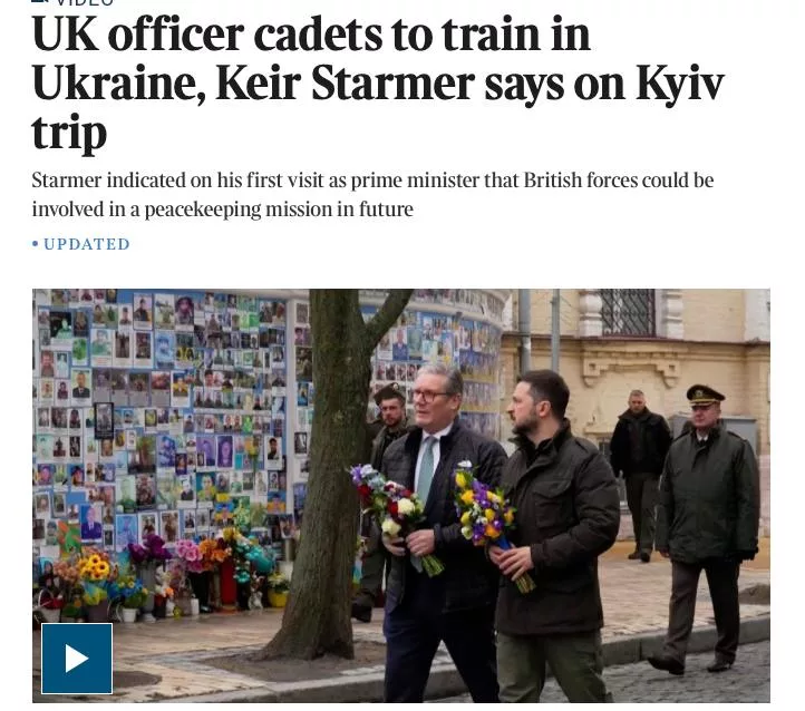 Британия отправит своих курсантов «обучаться» на Украину
