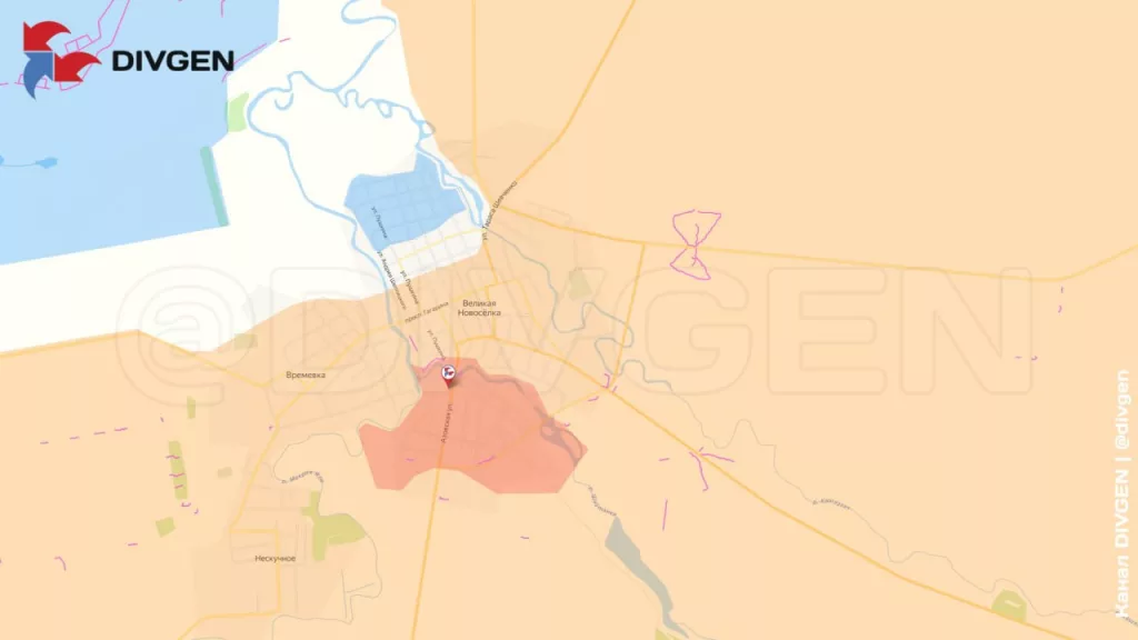 ВС РФ освободили уже более 65% Великой Новоселки. Над городской больницей поднят флаг России