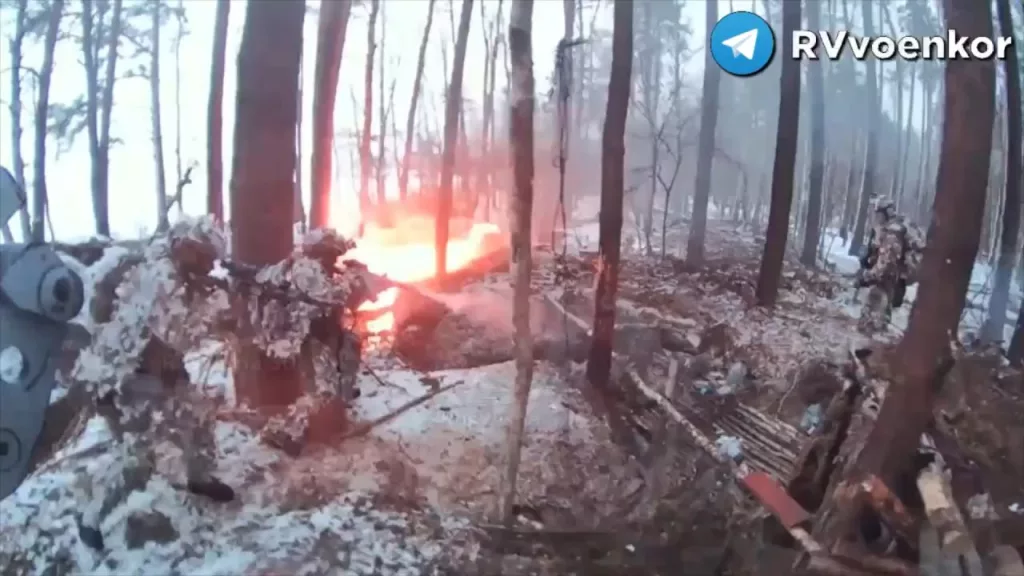 Красивый огневой налет и штурм опорного пункта ВСУ в исполнении российских Сил специальных операций (ССО РФ)