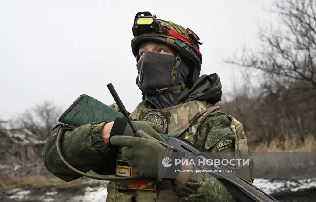 Боевая работа расчёта РСЗО 9К55 «Град-1» на Красноармейском (Покровском) направлении