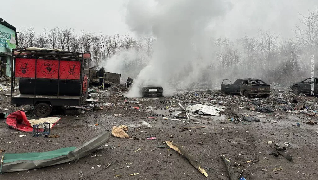 В Белицком (ДНР) волонтеры организовали временный пункт питания для украинских военнослужащих