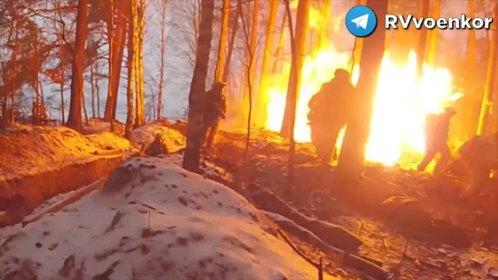 Красивый огневой налет и штурм опорного пункта ВСУ в исполнении российских Сил специальных операций (ССО РФ)