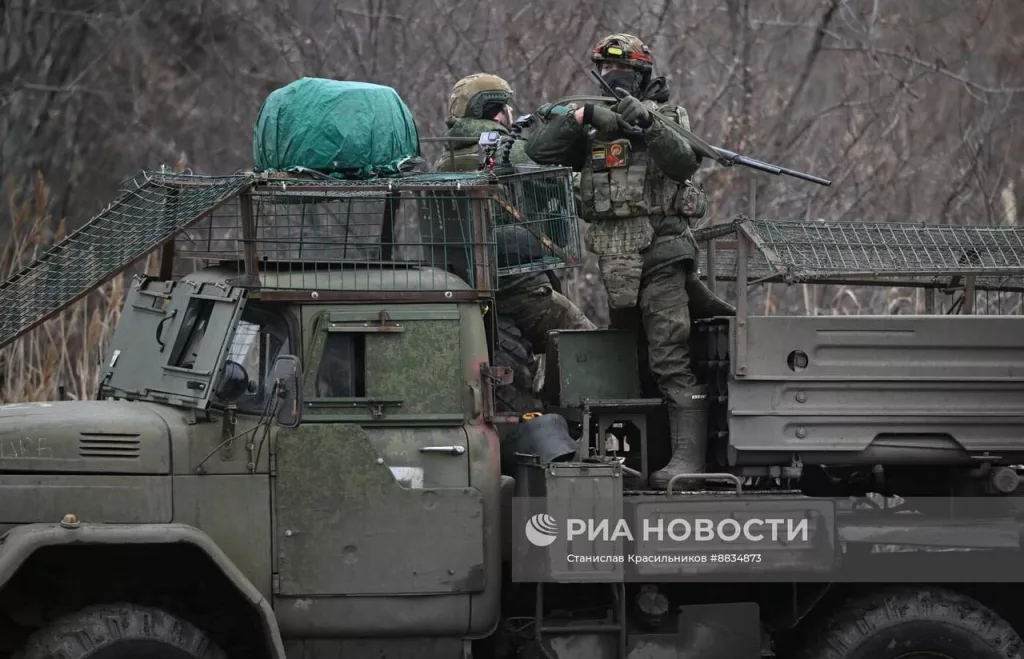 Боевая работа расчёта РСЗО 9К55 «Град-1» на Красноармейском (Покровском) направлении