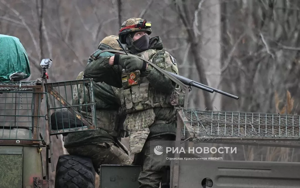 Боевая работа расчёта РСЗО 9К55 «Град-1» на Красноармейском (Покровском) направлении