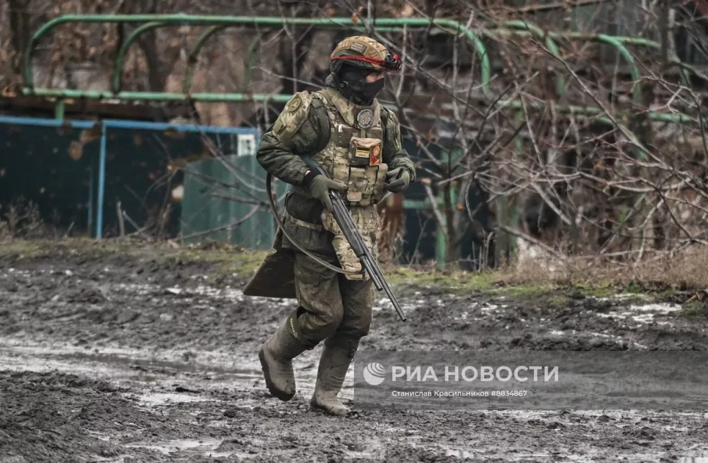 Боевая работа расчёта РСЗО 9К55 «Град-1» на Красноармейском (Покровском) направлении