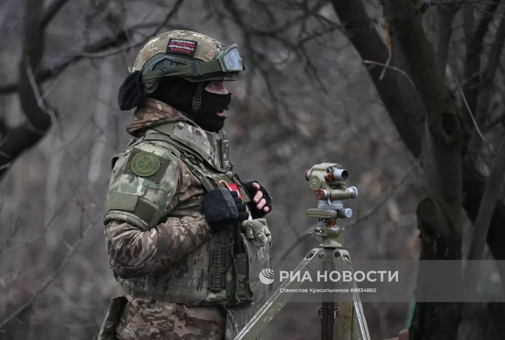 Боевая работа расчёта РСЗО 9К55 «Град-1» на Красноармейском (Покровском) направлении