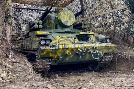 ЗРПК 2К22М «Тунгуска-М» группировки войск «Днепр» в Херсонской области. Наши дни