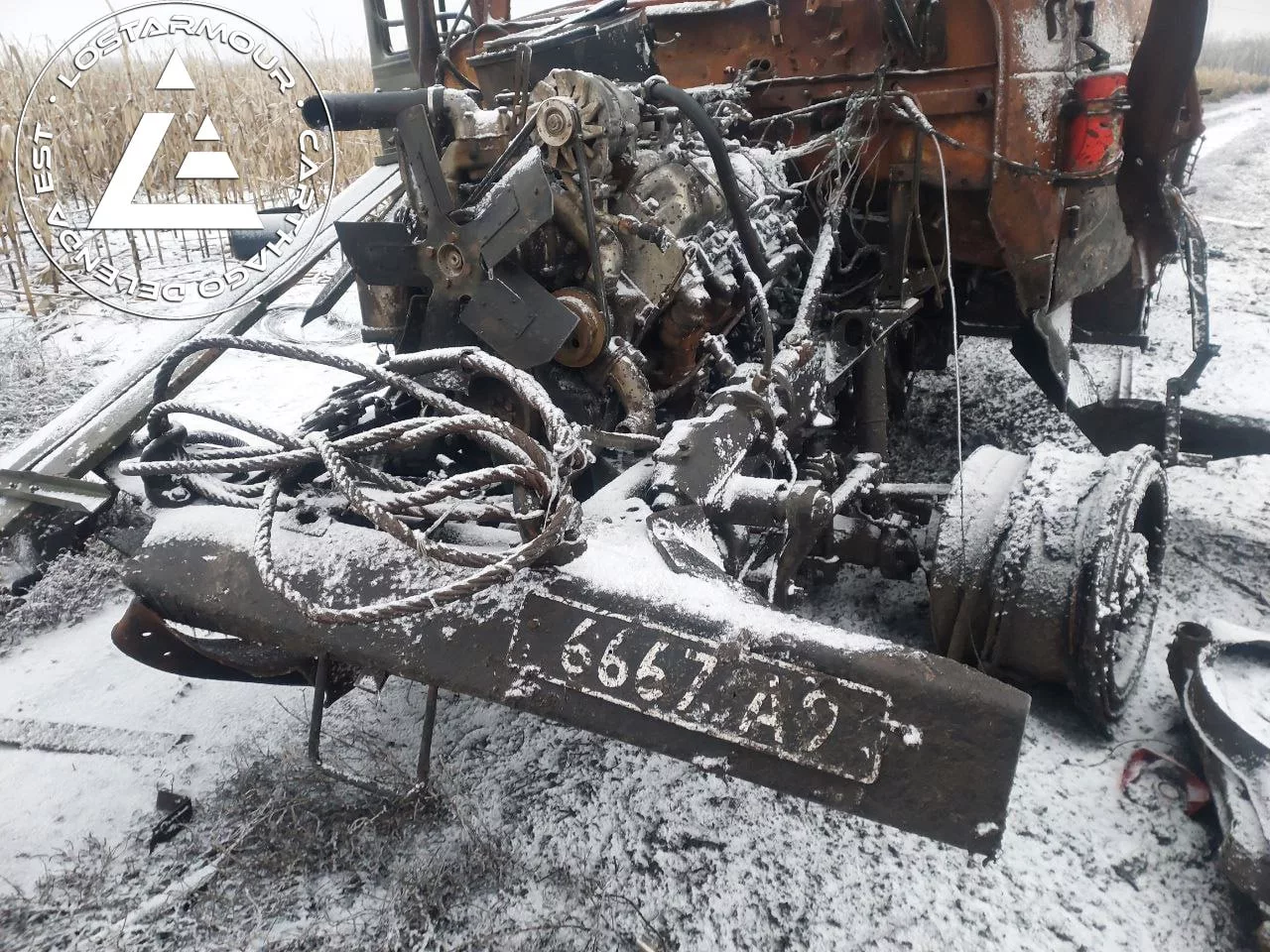Уничтоженная автомобильная техника ВСУ в Курской области
