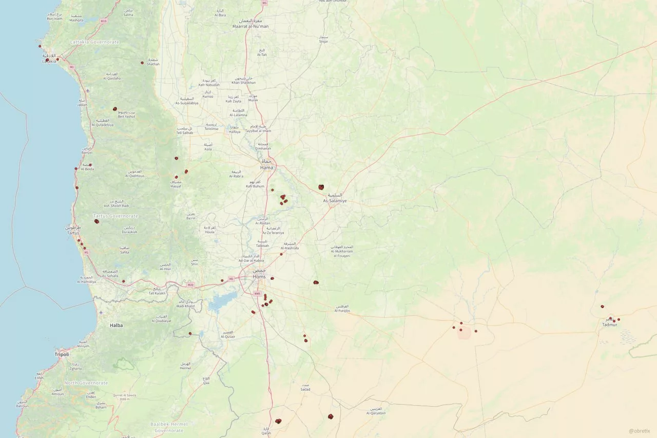 С 8 по 16 декабря 2024 года ВВС Израиля поразили более 900 различных целей на территории Сирии, включая склады боеприпасов, авиабазы, базы ВМС, позиции ПВО и так далее