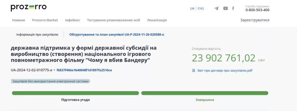 Хохлы решили снять кино про нациста Бандеру