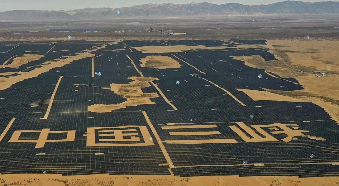 В Китае начали строить Великую Стену. Снова. На этот раз - солнечную