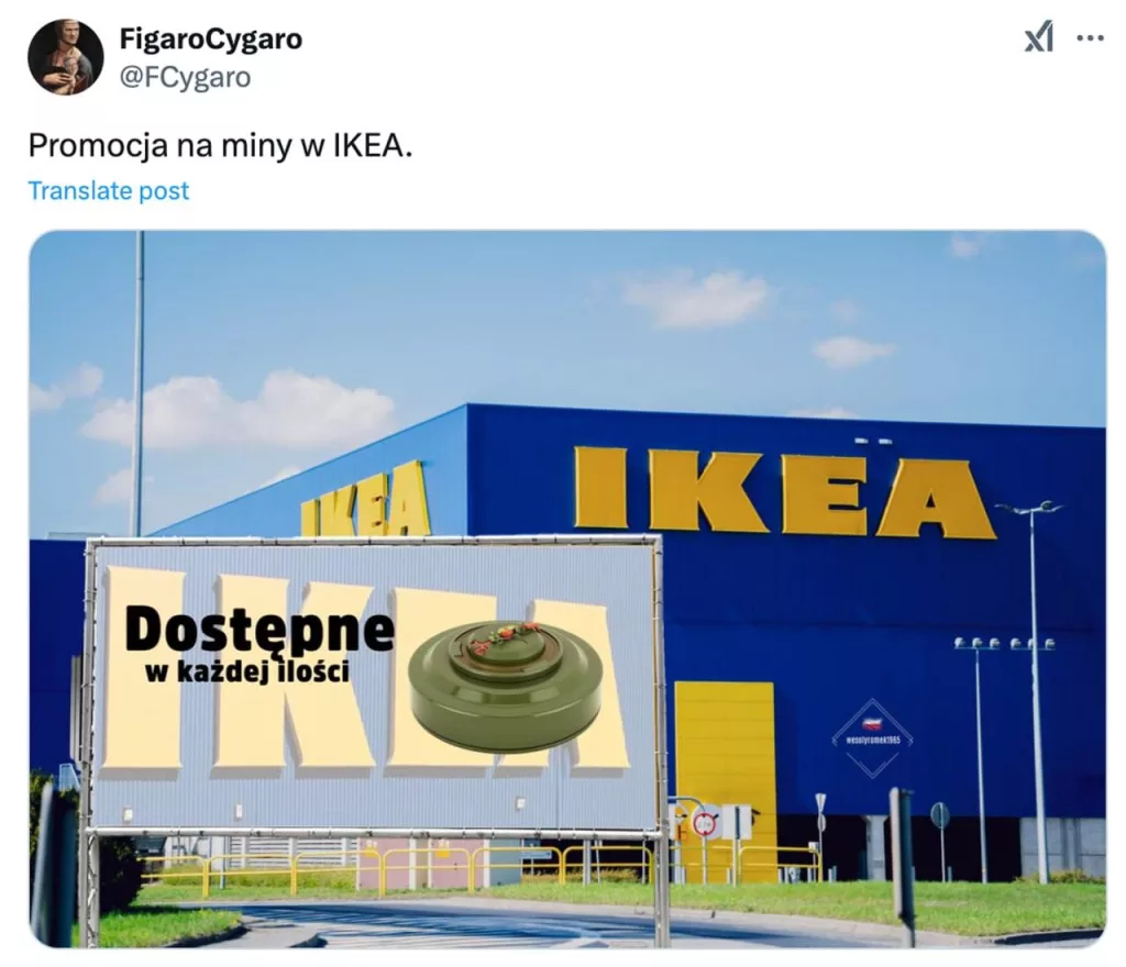 Поляки высмеяли власти из-за партии потерянных мин, которые позже нашли у склада IKEA