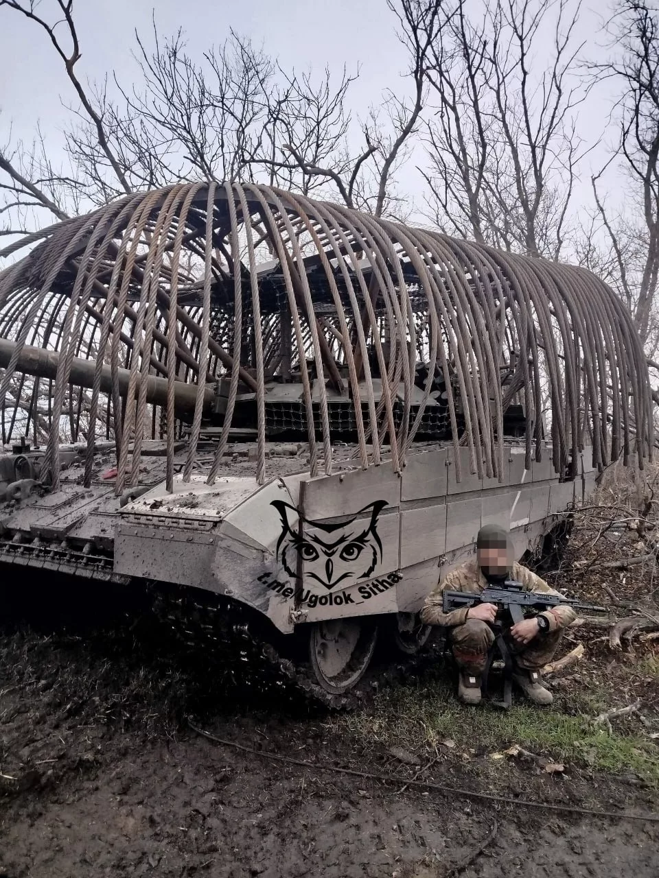 Танк  Т-72Б3М с дредами