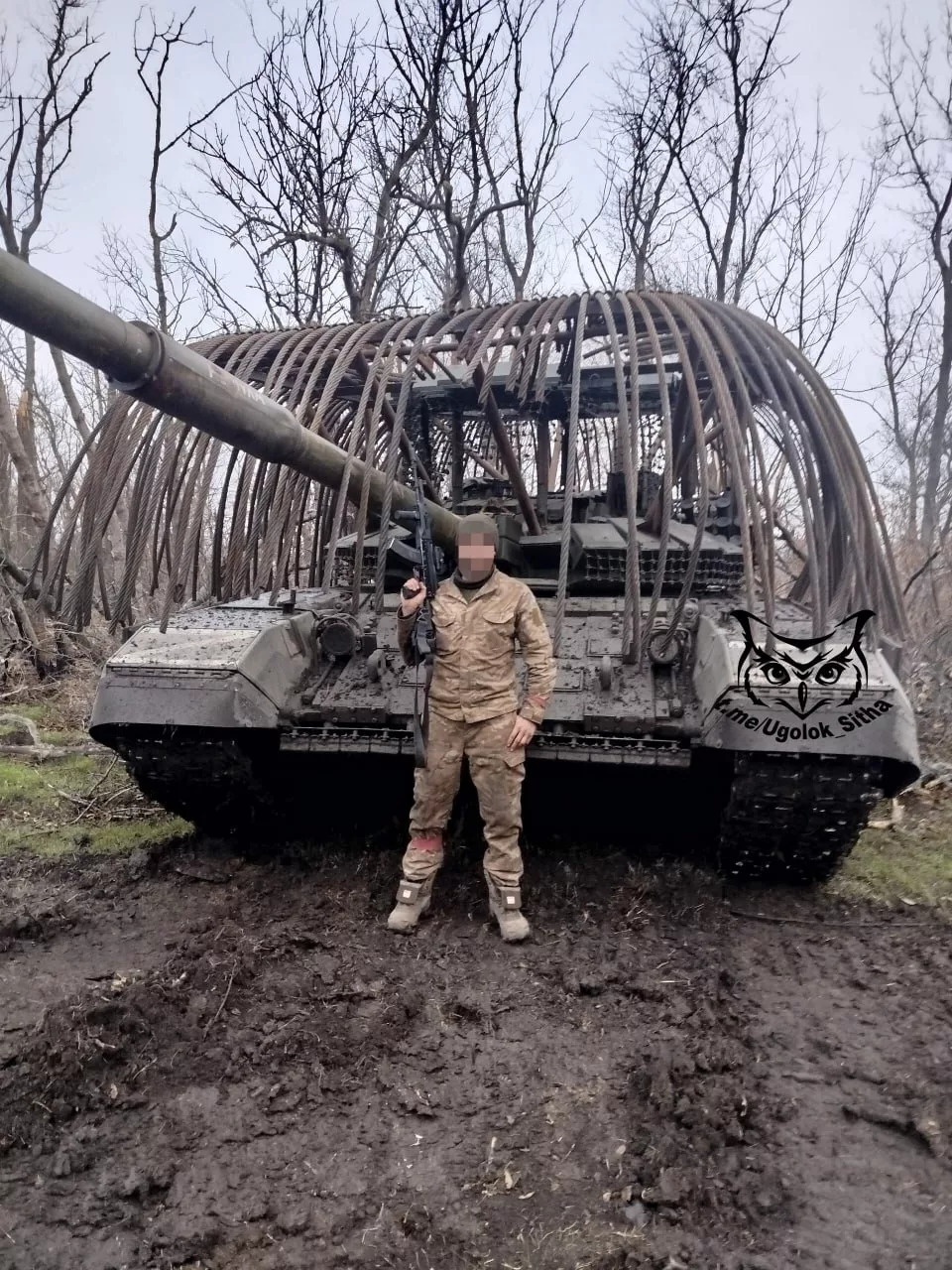 Танк  Т-72Б3М с дредами