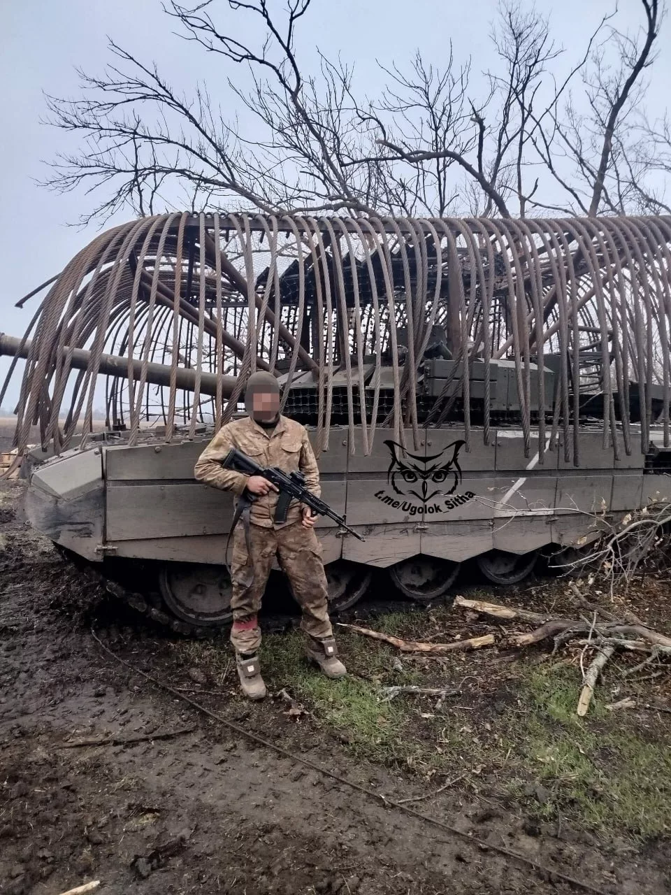 Танк  Т-72Б3М с дредами