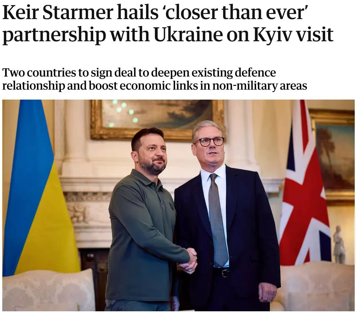 Стармер подпишет с Зеленским 100-летний контракт – The Guardian