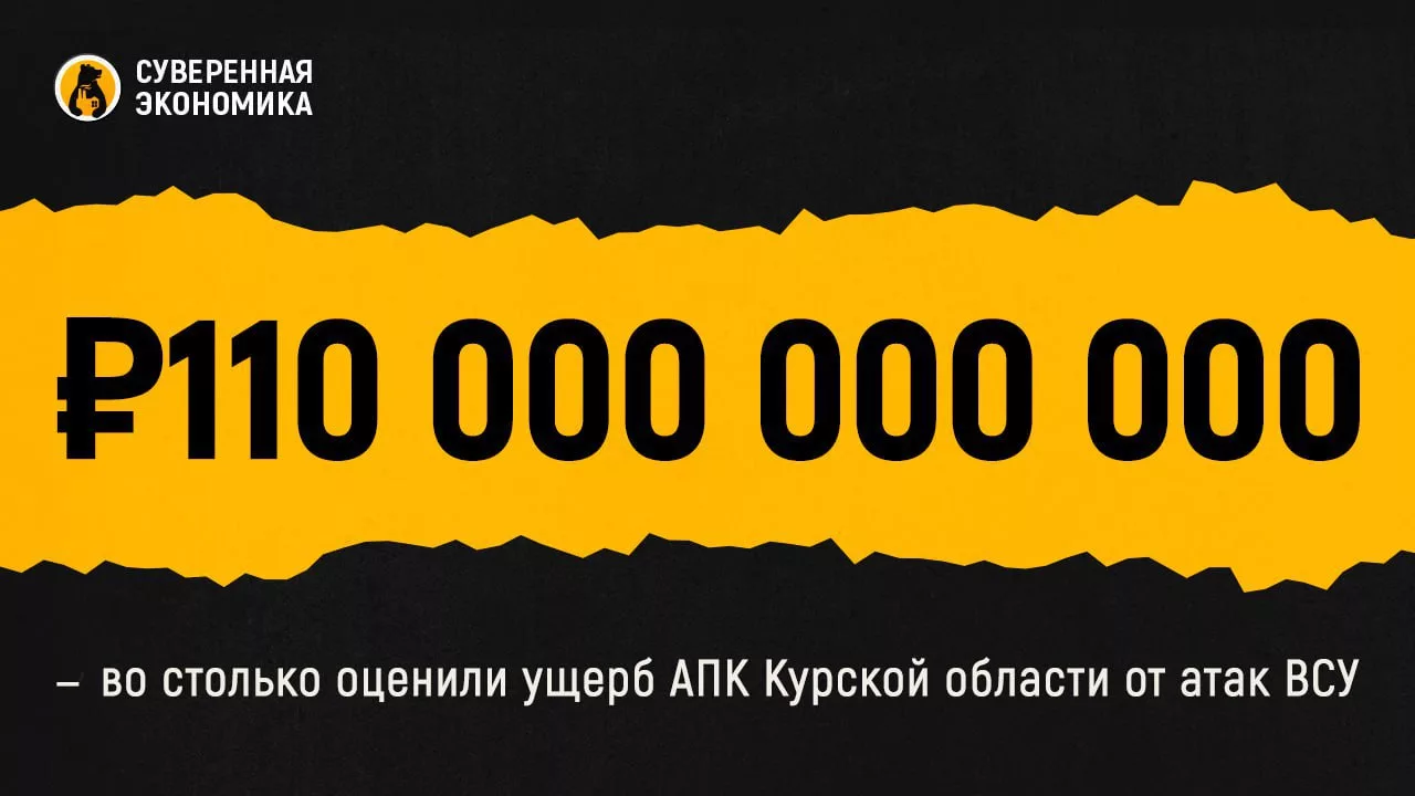 ₽110 000 000 000 — во столько оценили ущерб АПК Курской области от атак ВСУ