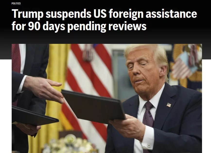 Трамп приостановил на 90 дней все американские программы помощи иностранным государствам