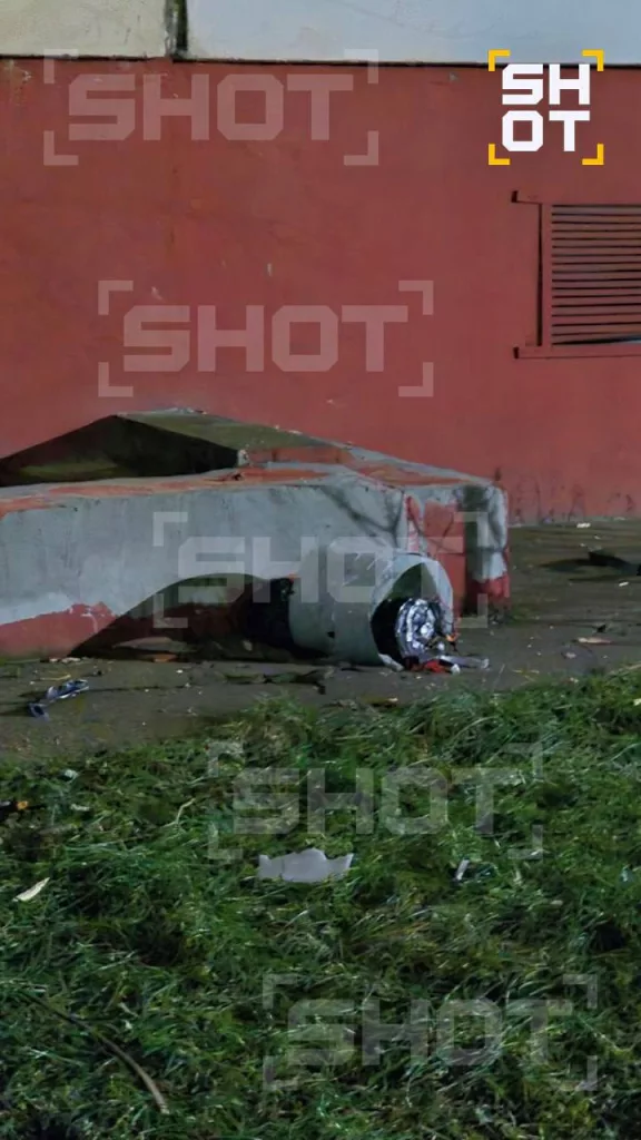 Обломки дрона в Смоленске