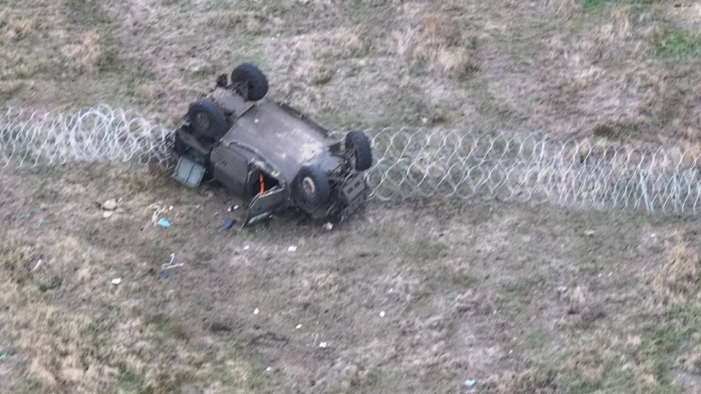 Немного не доехавший бронеавтомобиль Iveco LMV ВСУ на одном из направлений
