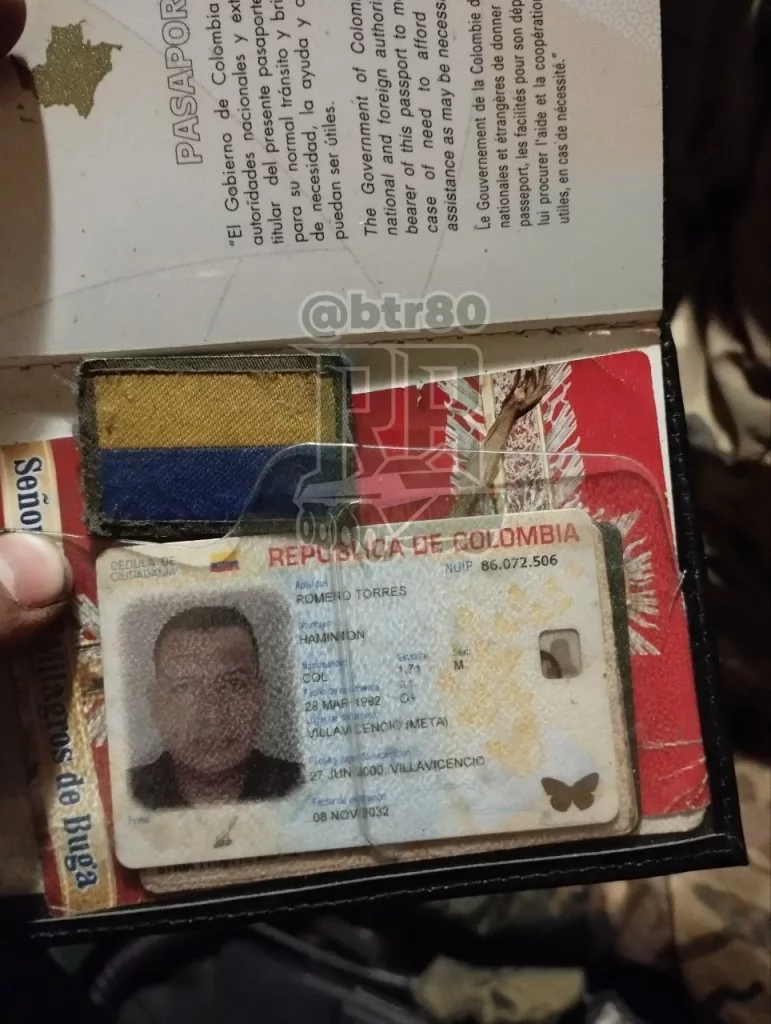 Очередной колумбийский отморозок и его дружок удобрили русскую землю на фронте