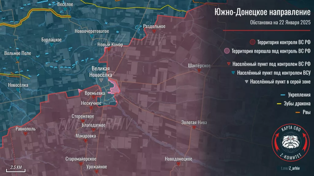 Ситуация для ВСУ в Великой Новоселке ухудшается уже не просто с каждым днем, а с каждым часом
