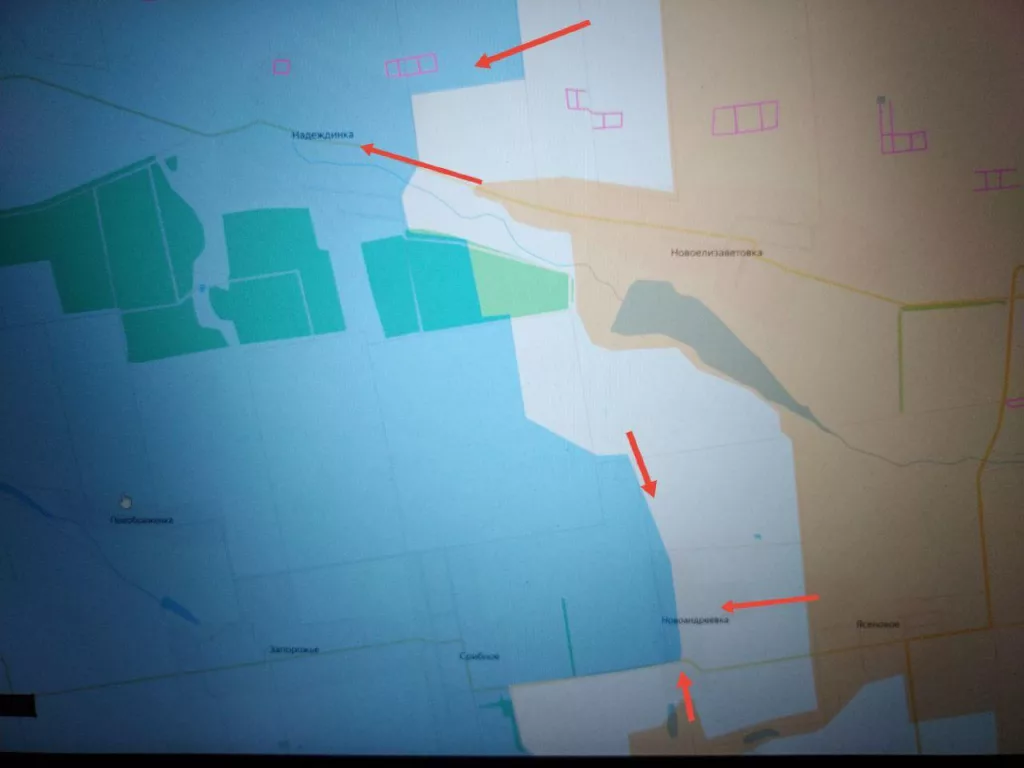 Днепропетровское направление. После отражения контратаки противника и восстановления положения в Солёном и западнее наши подразделения продолжают продвигаться к Новосергеевке