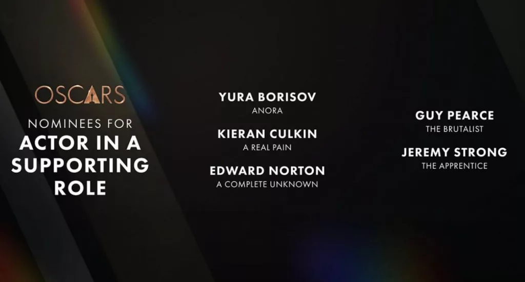Российский актер Юра Борисов номинирован на премию «Оскар» в категории «Лучшая мужская роль второго плана» за роль в фильме «Анора»