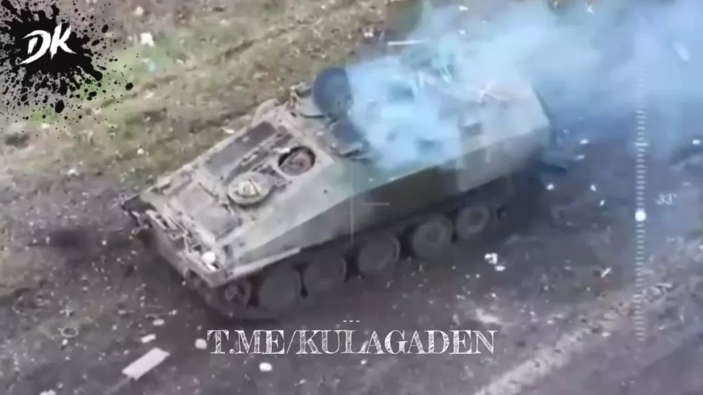 Разведчики из отряда «Горца» уничтожили БТР FV103 Spartan ВСУ на подъезде к селу Дачное западнее Курахово