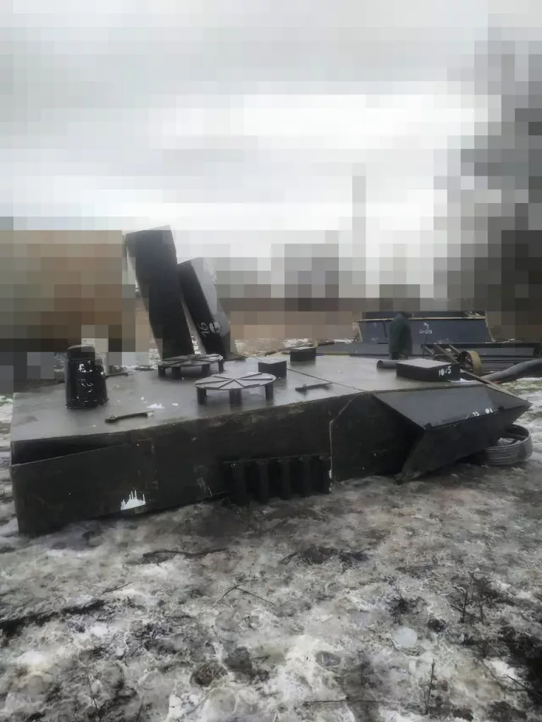 Перемещаемые макеты танков Leopard 2A6 (Strv 122A) украинской армии, используемые на передовой