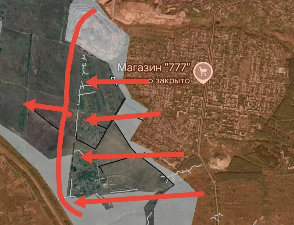 Дзержинское направление. Наконец-то нашим подразделениям удалось ликвидировать карман между Дзержинском и Щербиновкой