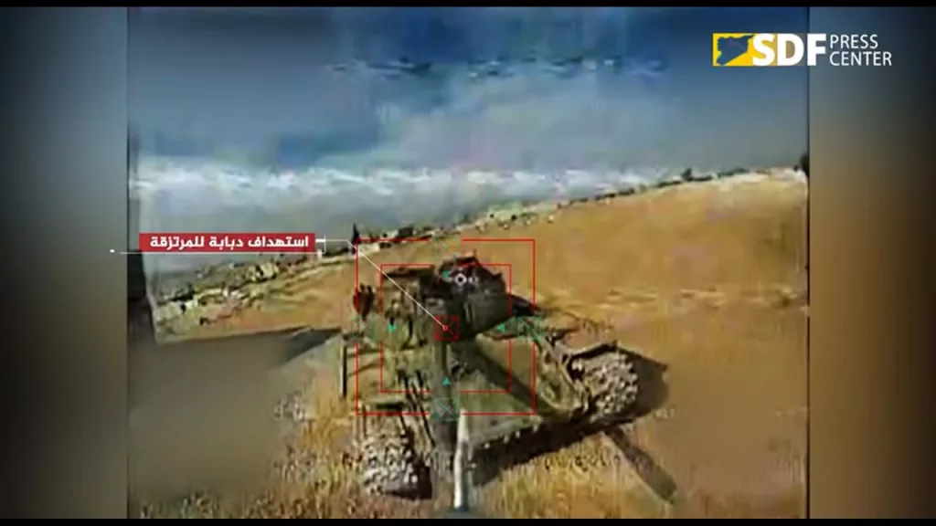 Кадры из СДС продолжают знакомит турок и их ручных боевиков СНА с использованием FPV-дронов