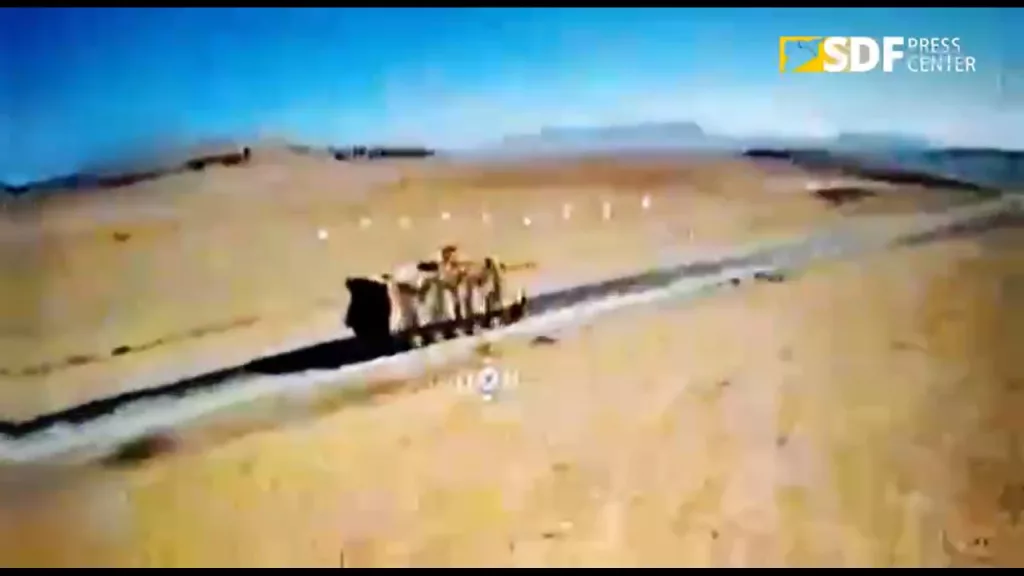 Кадры из СДС продолжают знакомит турок и их ручных боевиков СНА с использованием FPV-дронов