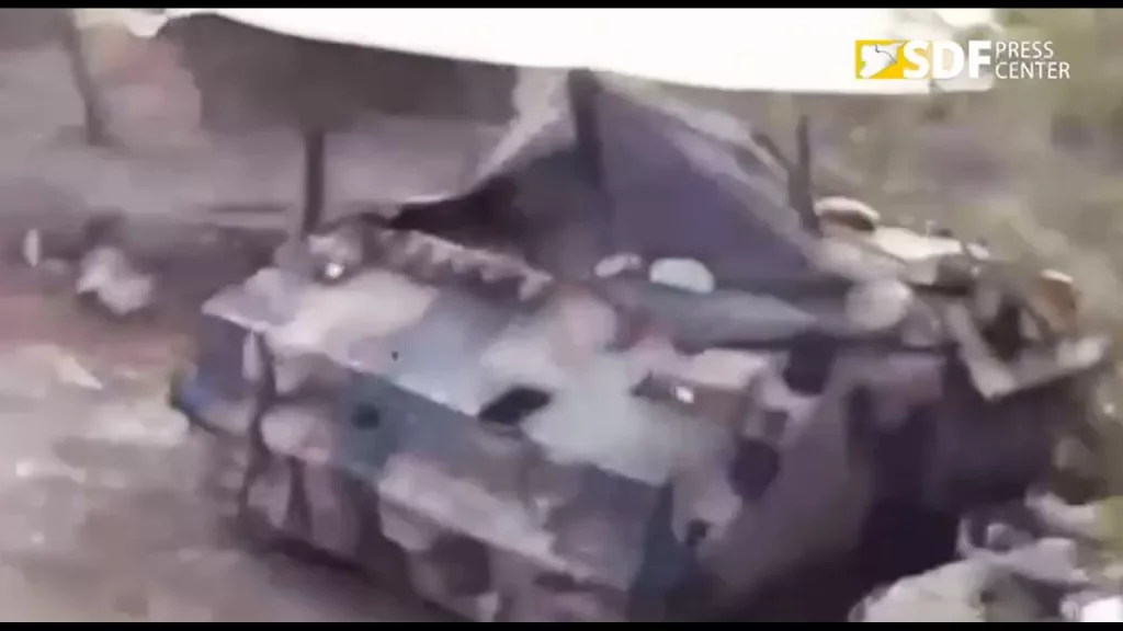 Кадры из СДС продолжают знакомит турок и их ручных боевиков СНА с использованием FPV-дронов