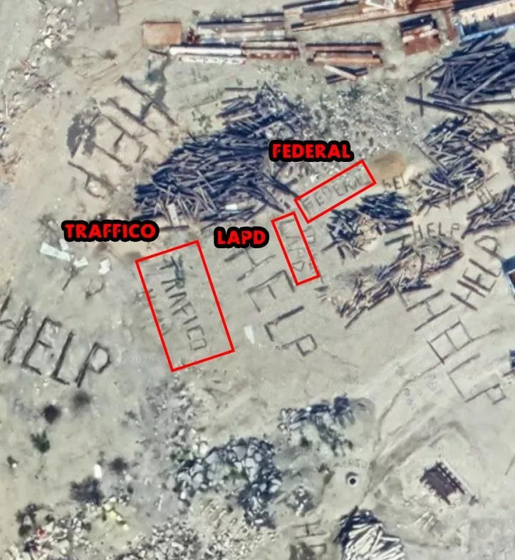 HELP HELP HELP TRAFICO — в США нашли самую страшную и загадочную надпись на Google Maps