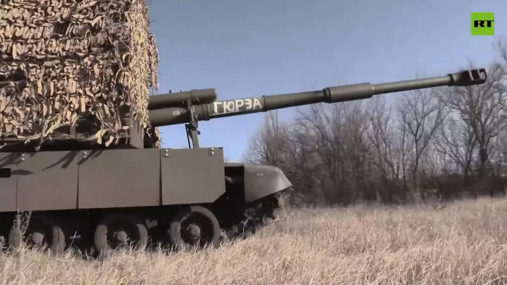 152-мм самоходная гаубица 2С19 «Мста-С» группировки войск «Восток» на Южно-Донецком направлении