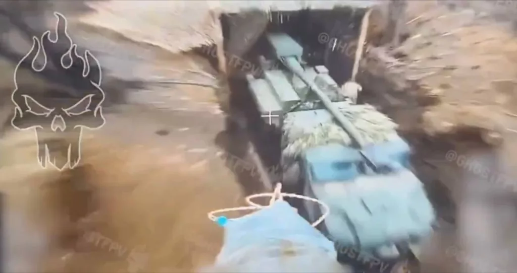 Подборка кадров поражения FPV-дронами двух 155-мм САУ «Богдана» на шасси Tatra Phoenix, БМП-1ТС с боевым модулем «Спис», 122-мм САУ «Гвоздика» и автотранспорта, а также ударов по позициям