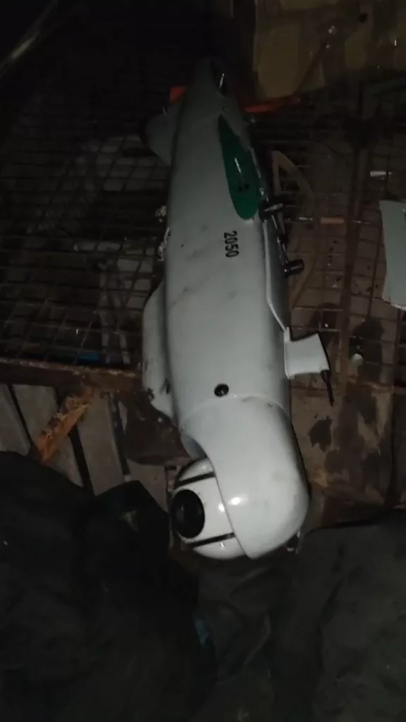 Сбитый БПЛА Лелека-100 ВСУ №2050 где-то на фронте