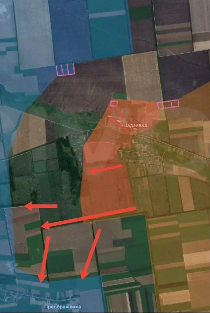 Днепропетровское направление. Продолжаются ожесточённые бои в районе Новоалександровка – Успеновка