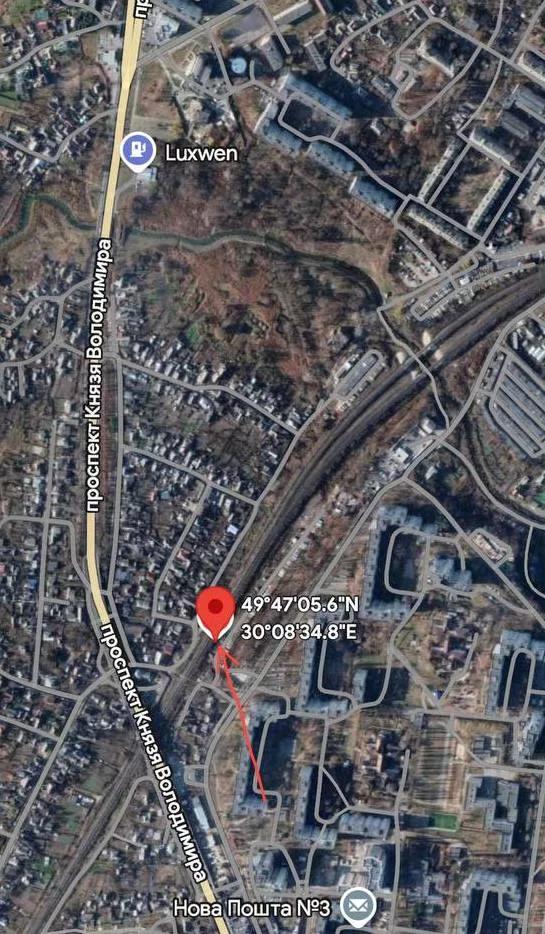 Момент прилёта «Герани» 20 февраля в н.п Белая Церковь, Киевская область