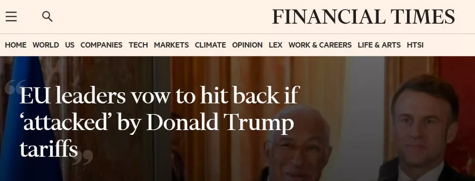 Макрон и Шольц готовы ввести ответные пошлины на импорт из США